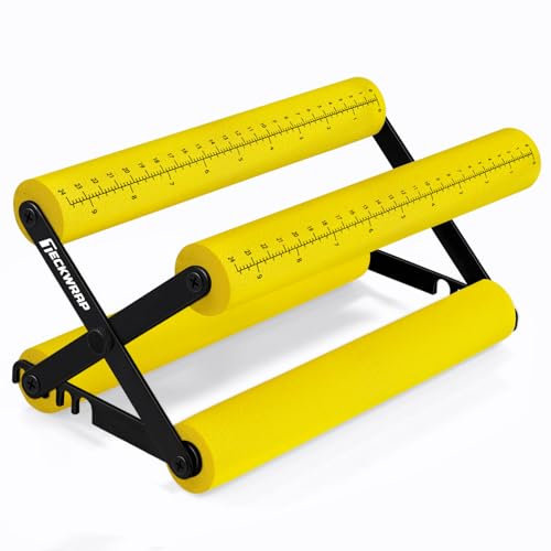 TECKWRAP Cup Cradle for Crafting Vinyl Application with Foam Measurements 5 Adjustable Width for Tumblers Cradle Glass Cups Mugs Bottles Epoxy Crafts (Yellow)