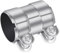 Collier Echappement, 60 mm x 95 mm Manchon Echappement En Acier Inoxydable Double Collier de Serrage Universel pour Voiture Moto