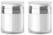 Iouaer Travel-Friendly Refillable Airless Pump Jars, Empty Acrylic Makeup Containers for Thick Moisturizer