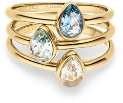 s.Oliver Damen Schmuck – Ringe aus Edelstahl mit funkelnden Steinen in verschiedenen Farben – Elegant & Zeitlos schön – Perfekte Geschenkidee