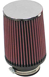 K&N Universal Clamp-On Air Filter: High Performance, Premium, Washable, Replacement Filter: Flange Diameter: 3.5 In, Filter Height: 6 In, Flange Length: 1.75 In, Shape: Round Tapered, RF-1031