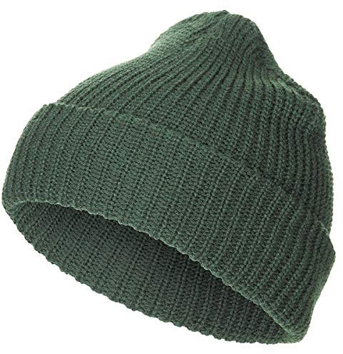 MFH Rollmütze Polyacryl Feinstrick doppelt gelegt Strickmütze Wintermütze Mütze (Oliv)