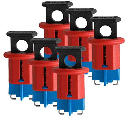 Brady 90848 Leitungsschutzschalter, Sperrsysteme, 24,13 mm x 41,7 mm x 24,10 mm x 13,72 mm, PIS, Rot, 6 Stück