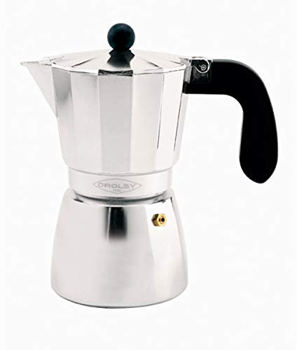Oroley - Cafetera Italiana Alu | Aluminio | 12 Tazas | Cafetera Vitrocerámica, Fuego y Gas | Estilo Tradicional