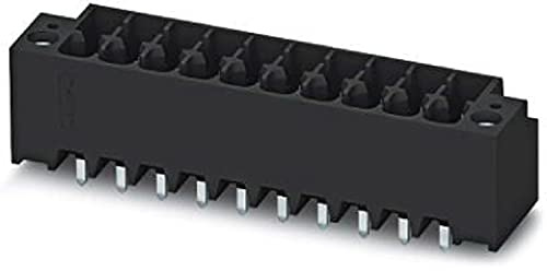 PHOENIX CONTACT DMCV 1,5/2-G1F-3,5-LR P20THR Leiterplattengrundleiste, 1.5 mm² Nennquerschnitt, 2 Anschlüsse, DMCV 1.5/..-G1-LR P20THR Artikelfamilie, 3.5mm Rastermaß, Schwarz, 50 Stück