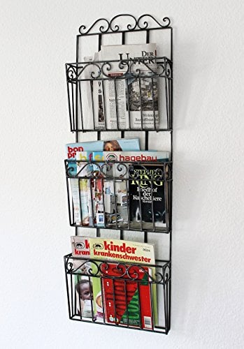 DanDiBo Etagère Murale Porte-revues 09911 Porte-Revue Mural 101cm Etagère de Cuisine Porte-journaux