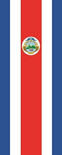 U24 Fahne Flagge Costa Rica im Hochformat Premiumqualität 120 x 300 cm