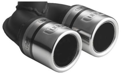 CARTUNER Auspuffblende 451 Facelift 2x60mm Edelstahl in Sportauspuff Optik