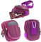 Navitech Purple Digital Camera Case Bag Compatible with The Canon EOS M100