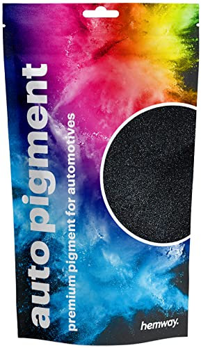 Hemway Premium Automotive Pearl Pigments for use in Cars, Custom Auto Paint, Binders, Clear Coatings, Casting, Gel Coatings, Resin, Powder Coating - Metallic Charcoal Black - 100g / 3.5oz