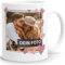 SpecialMe® personalisierte Fototasse mit eigenem Foto persönliches Geschenk mit Bild selbst gestalten Rahmen Herz Anker Herz weiß Keramik-Tasse