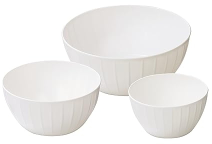 Tescoma Kunststoffschüssel DELÍCIA, Set, 3-tlg., weiß