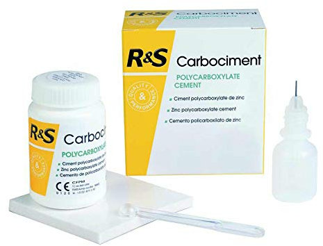medic R&S Dental - Cemento Dentale Definitivo Corone, Ponti, Inlay, Onlay, Bande Ortodontiche -CARBOCIMENT