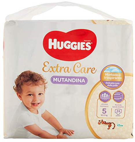 Huggies Extra Care, Windeln, Größe 5 (11-25 kg), atmungsaktiv, sehr saugfähig, Disney-Design, 24 Stück