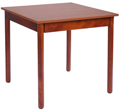 Restauranttisch In Holz befestigt Restaurant (80x80 cm, Kirschbaum rundes Bein)