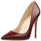 Only maker Damen Klassische High Heels Spitze Pumps Stiletto Damenschuhe Elegante Absatzschuhe Weinrot EU 39