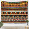 Loussiesd Braun Bohemien Wandteppich 148x200cm Tapestry Ethno Jahrgang Blumen Tapisserie für Kinder Jungen Mädchen Geometrisch Streifen Wandbehang Exotisch Wandkunst