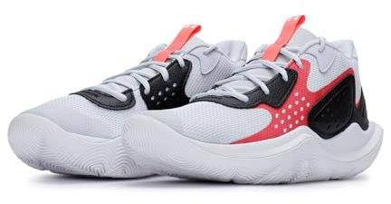 Under Armour Jet '23, Zapatillas de básquetbol Unisex Adulto, (103) Halo Gray/Beta/Blanco, 43.5 EU