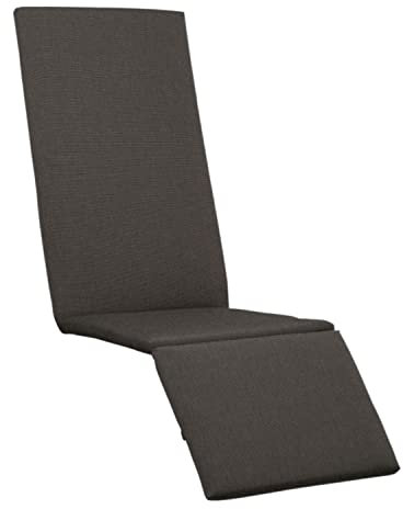 KETTtex EXKLUSIV Auflage Cirrus-Relaxsessel Anthrazit I Gartenstuhl Polster 175x50x4cm I KTH2 Sitzauflage weich & robust I atmungsaktive Stuhlauflage I UV-beständiges Sitzkissen