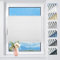 TFSKY Plissee ohne Bohren Verdunkelung Klemmfix Weiß B30 x H140 cm Thermo Plissees Verdunklung 100% Blickdicht Plisseerollo für Fenster & Tür Verdunklungsplissee Sonnenschutz Sichtschutz