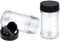 270ml Plastic Storage Jars with Shaker Black Flip Screw Top lid Spice Jar Herb Powders Glitter Craft Storage (15 Jars)