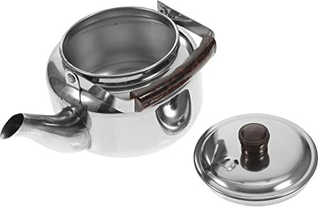 KICHOUSE Pentola Teiera Sibilante Bollitore per Fornelli a Gas Bollitore Universale per L'ebollizione dell'Acqua Caffettiera Bollente Battello a Vapore Latte Acciaio Inossidabile Fai Il Thè