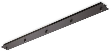 IDEAL LUX ROSONE LINEARE 5 Lichter Schwarz Deckenleuchte Lampe 285702