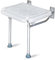 KKnoon Banc de douche pliable à fixer au mur,Siège de bain rabattable à visser,Emplacement pour pommeau de douche pour personnes âgées, personnes handicapées