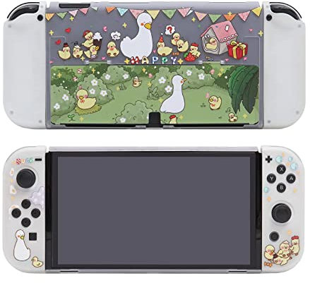 ENFILY Weiche stoßfeste The Legend of Zelda Arceus Dockable Cover Case kompatibel mit Nintendo Switch OLED, langlebige, kratzfeste Schale für Joycon, Silikon Schutzhülle Set