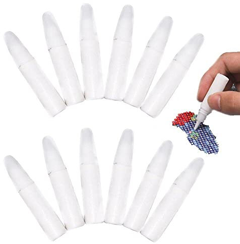 Dinntty 5d Diamant Peinture Colle 12 pièces 3ml Diamant Puzzle Colle Artistique Colle Diamant Peinture Accessoires pour Bricolage Artisanat