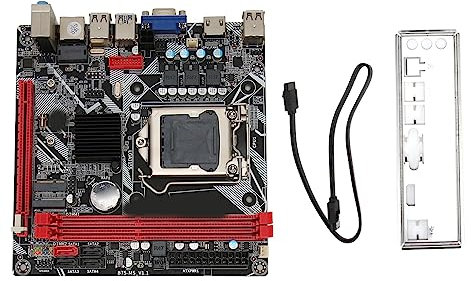 ciciglow LGA 1155 Computer Motherboard, B75 MS Desktop Motherboard Mainboard, DDR3 Memory NVME M.2 WiFi M.2 USB3.0 SATA3.0 ITX Motherboard