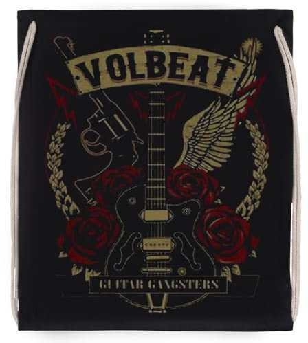 New S Volbeat Band Schwarz Turnbeutel Mit Kordelzug Black Drawstring Gym Bag