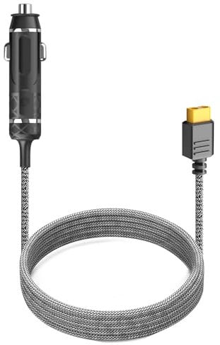 TAIFU 12V/24V KFZ Ladekabel auf XT60 Anschluss für EF Ecoflow Delta/River Series, Bluetti EB55, Anker 757/767 Power Station und mehr, Tragbares Kraftwerk Auto Ladegerät Netzteil Zigarettenanzünder