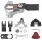 Angle Grinder Oscillating Tool Set,Tungsten Steel Converter Oscillating Tool Kit,Universal Angle Grinder Adapter Angle Grinder Polishing Oscillating for Cutting,Grinding,Polishing of Wood,Plastic