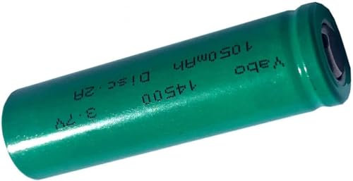 Batteria Ricaricabile a Litio 14500 Yabo HQ 3.7V 1050mhA Disc.2A Poli Piatti dimensioni:14mmx50mm