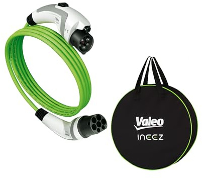Valeo Ineez - 652101 - Ladekabel für Elektro- oder Plug-In-Hybrid-Fahrzeuge mit Transporttasche - Typ 2 auf Typ 1-7,4 kW - 5 Meter