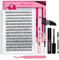 PRO Kit Extension Cils 280pièces Faux Cils D Cornée Extension Cils Kit Cils Individuels Avec Lash Bond And Seal Applicato De Cils Facile À Appliquer À La Maison(30D-9-16mix Kit)