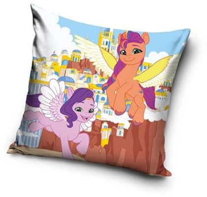 Carbotex kompatibel mit My Little Pony Motiv Kissenhülle Kissenbezug 40x40 cm (MLP235009)