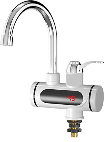 jlceh Rubinetto per riscaldamento elettrico, rubinetto elettrico per acqua calda - Rubinetto elettrico per riscaldamento rapido con display digitale | Protezione di sicurezza, riscaldamento