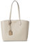 kate spade new york Women's Suite Crossgrain Leather Large Work Tote Bag, Milk Glass Multi, One Size