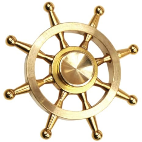 BESTonZON Steuerrad Deko Klein Ruderornamente Aus Messing Wohnzimmerdekor Schiffsrad- Für Zuhause Schiff Rad Steuerradpropeller Für Schiffe Messing-Ornament-Display Lenkraddekor Für Schiffe