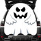 HINGTAI Halloween-Geisterbanner für SUV, Auto, Garagentor, 55,2 Zoll, Weiß, Ghostbusters