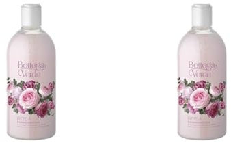 Bottega Verde, Rosa - Bagnodoccia con acqua di boccioli di Rosa (400 ml) (Confezione da 2)