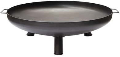 Grillfürst Feuerschale Ø 80 cm aus Stahl - Feuerschale für den Garten oder die Terrasse, massiv, langlebig und hitzebeständig, für Lagerfeuer oder als Kochstelle, Durchmesser 80 cm