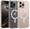 GaoBao iPhone 16 Pro Max Case - Magnetic Glitter, Clear Sparkly Slim Bling Soft TPU Shockproof Full Protective Case for iPhone 16 Pro Max 6.9 2024, Compatible with MagSafe