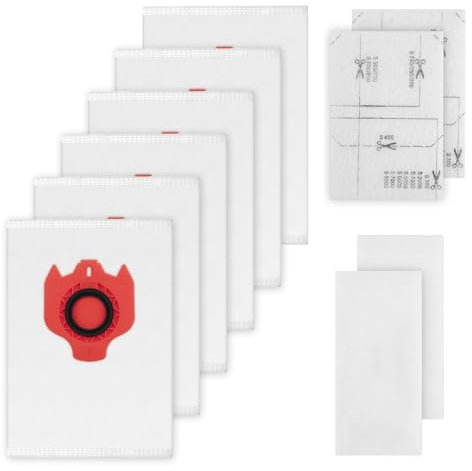 GIONAR 6-Pack FJM Vacuum Dust Bags for Miele Hoover Cleaners, Replacement Bags for Compact C1, C2, S2000-S2999, S600-S658, S800-S858, S8000-S8999, S2, S5, S8