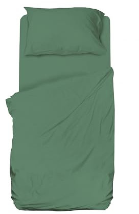 hermet Set Lenzuolo Singolo Microfibra, Salvia, Completo Letto, Lenzuolo Sopra, Lenzuolo Con Angoli, Federa, Winner