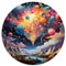 SZTVECFW 1000-teilige Puzzles, Ballon im Weltraum, runde Puzzles, for Erwachsene und Kinder ab 12 Jahren, Papppuzzles, Lernspiele for zu Hause, DIY-Spielzeug, Größe: 67,5 x 67,5