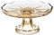 Blanc Mariclò Alzata in vetro ocra, alzatina per dolci shabby chic Vent du sud D17xH15 cm