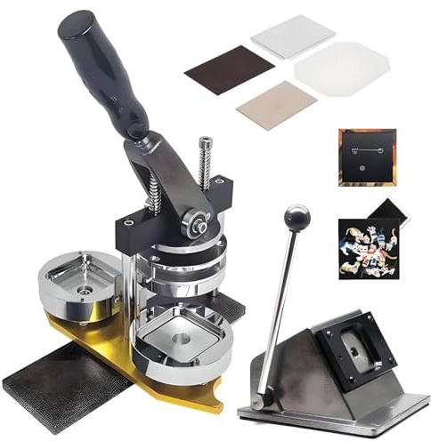 DIY Foto Kühlschrank Aufkleber Magnet Presse Maschine, 2x2 zoll Quadratische Magnetische Foto Maker Maschine + Papier Cutter + 100 stücke Materialien